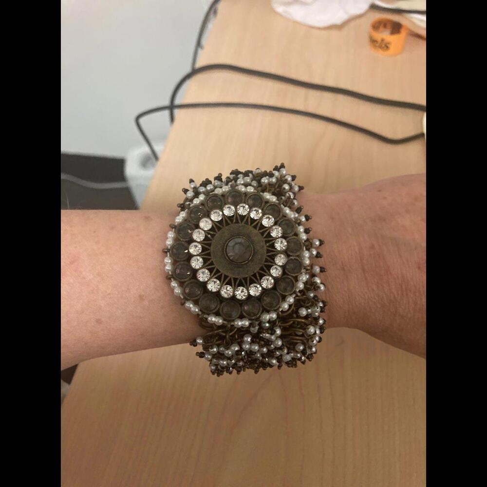 Rhinestone Cha Cha Statement Bracelet - image 7